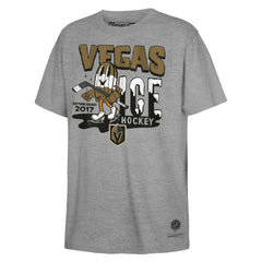 NHL Vegas Golden Knights Mitchell & Ness Youth Ice Hockey T-Shirt - Gray