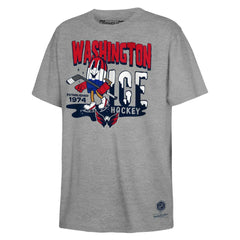 NHL Washington Capitals Mitchell & Ness Youth Ice Hockey T-Shirt - Gray