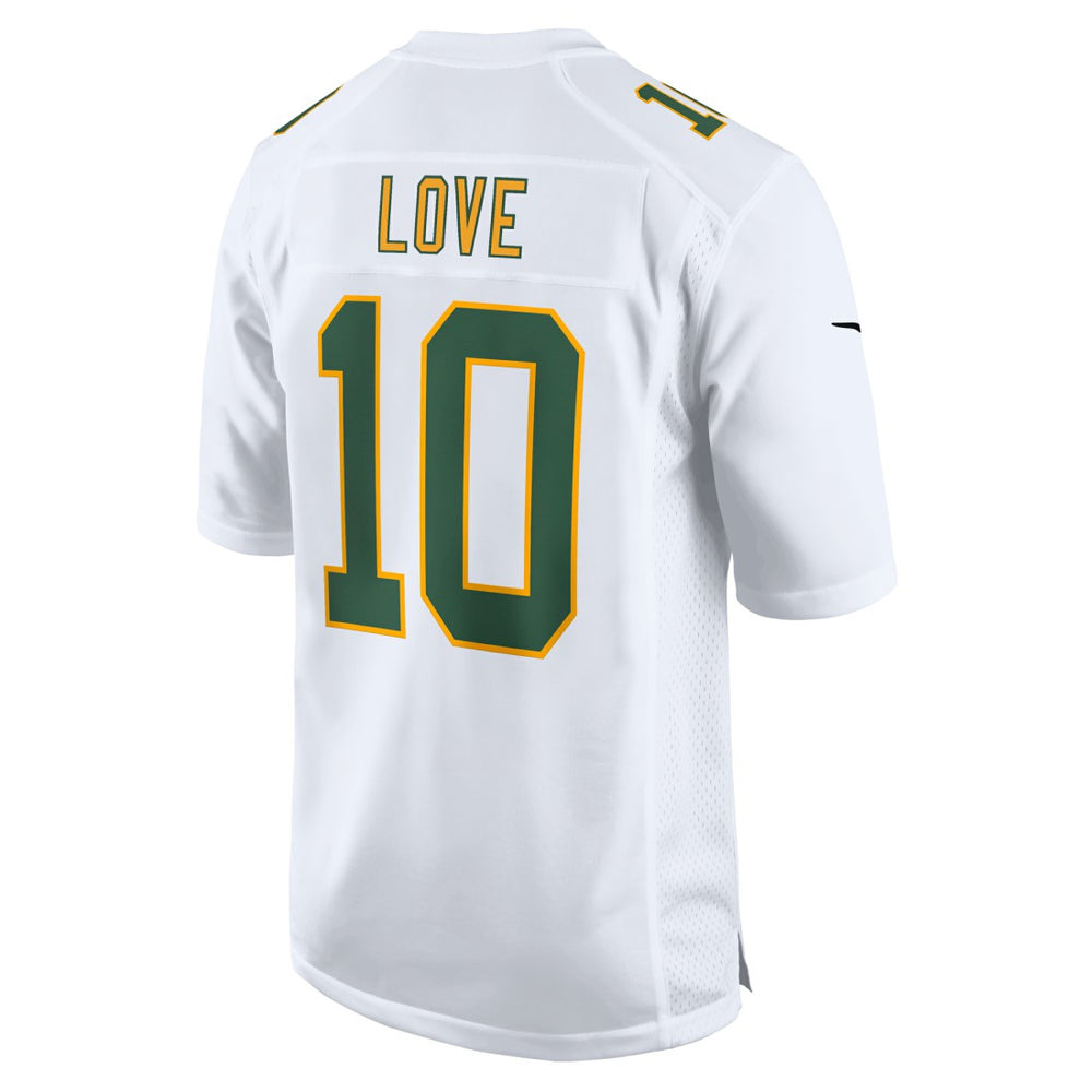 Jordan Love Green Bay Packers Fashion Game Jersey White