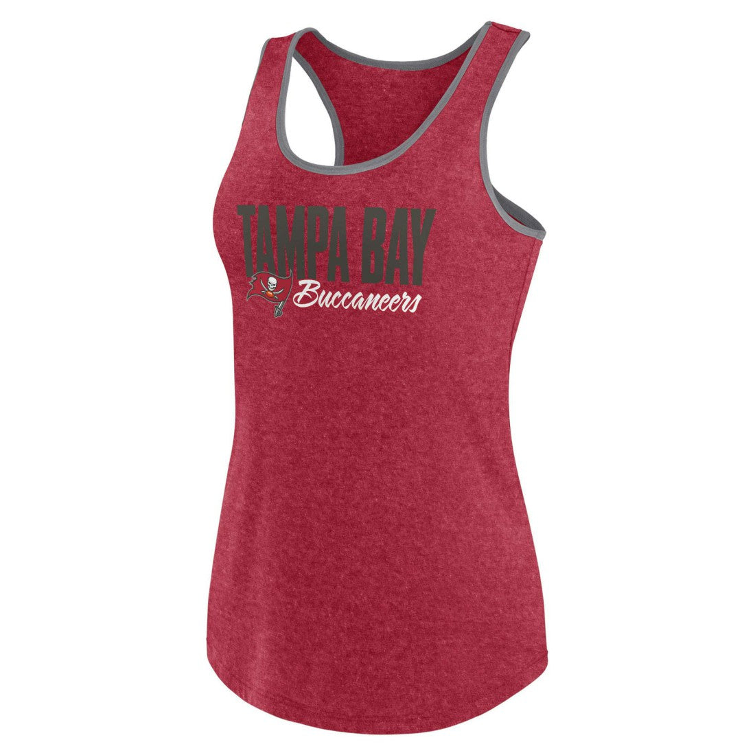 Tampa Bay Buccaneers Women's Plus Size Fuel Tank Top Heather Red