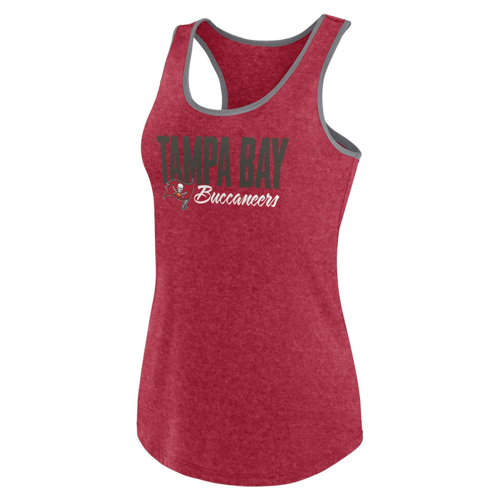 Tampa Bay Buccaneers Women's Plus Size Fuel Tank Top Heather Red