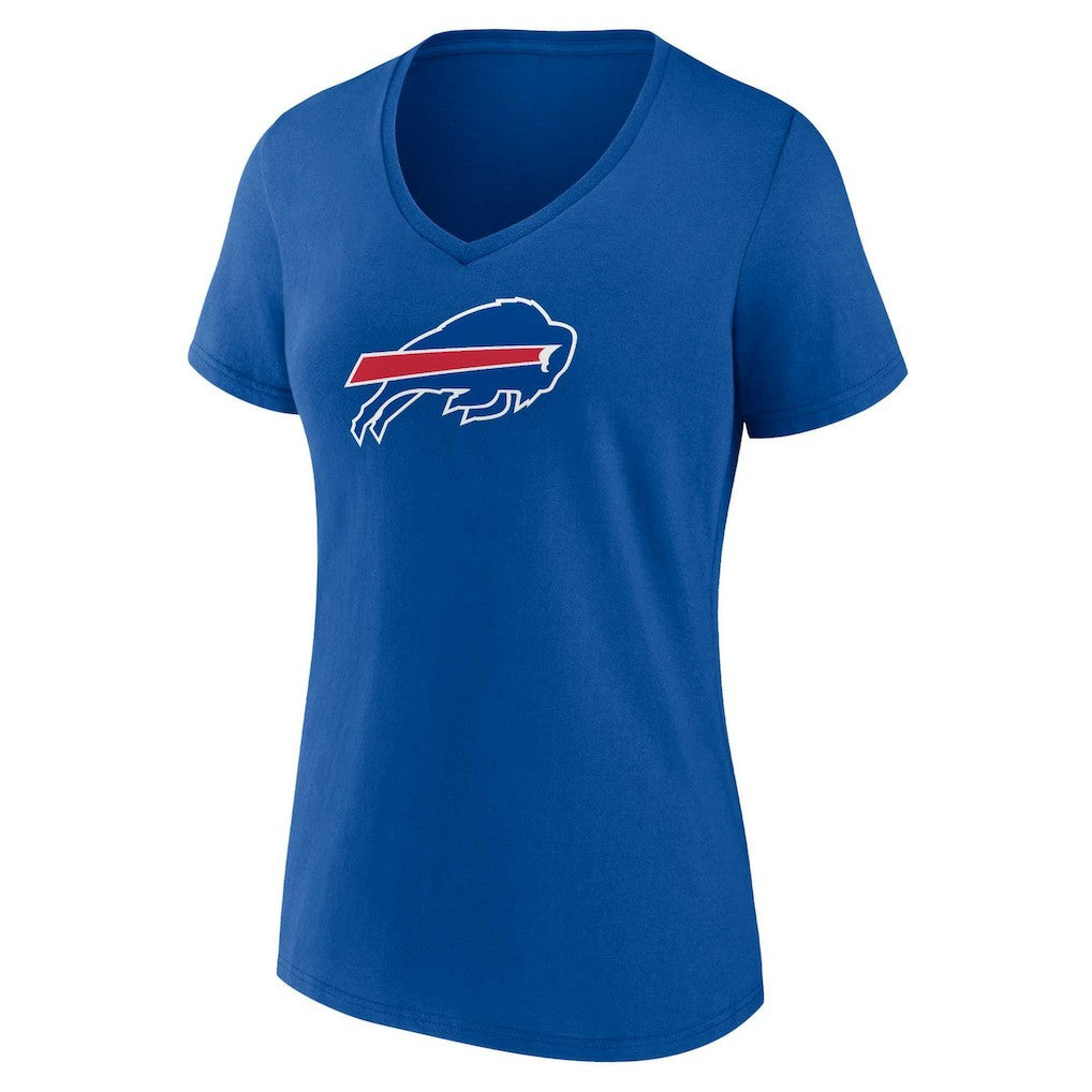 Buffalo Bills Women's Plus Size Mother's Day #1 Mom V-Neck T-Shirt Royal