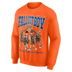 Fall Out Boy x New York Knicks Unisex So Much For (2our) Dust Pullover Sweatshirt Orange