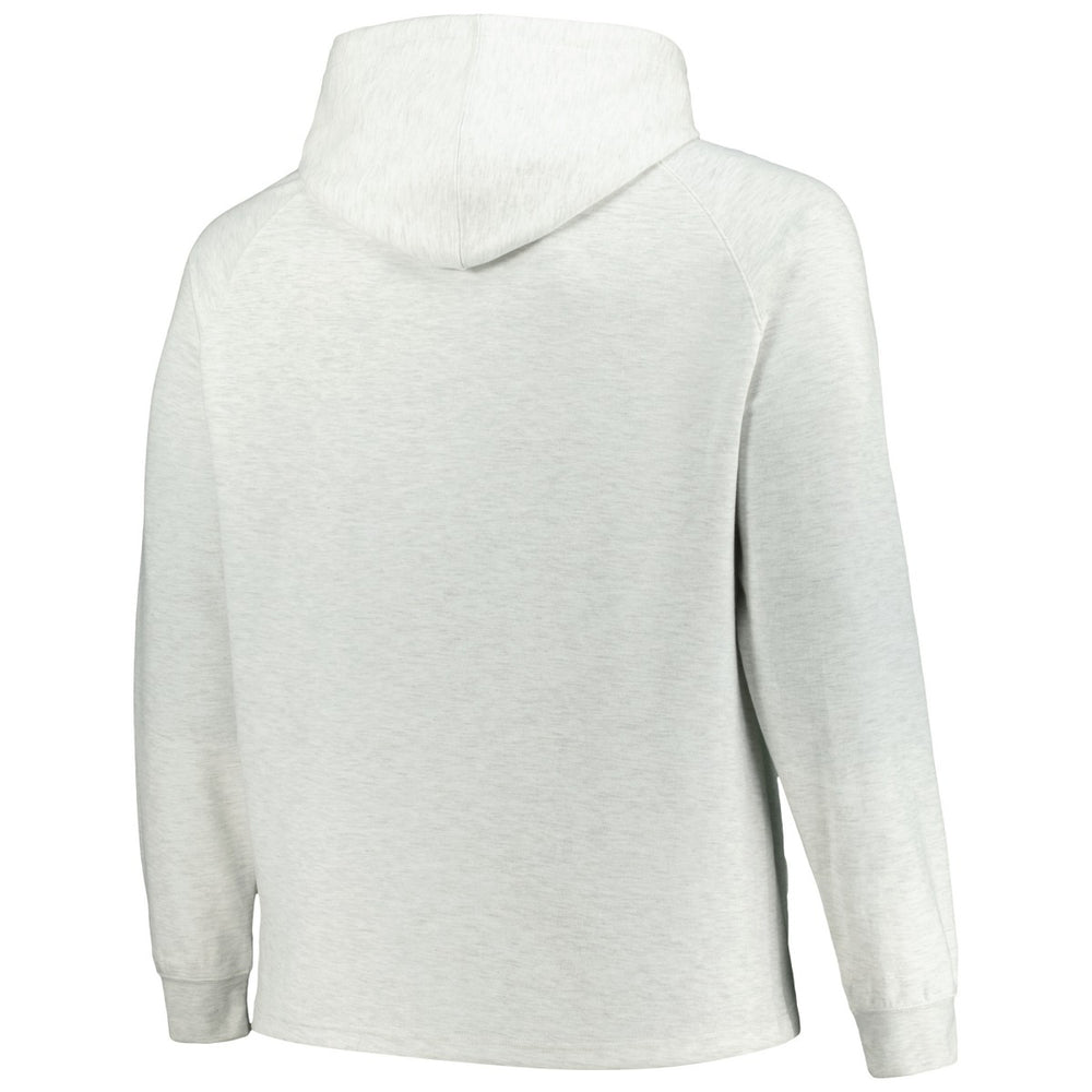 Milwaukee Bucks Big & Tall Raglan Tri-Blend Pullover Hoodie Ash