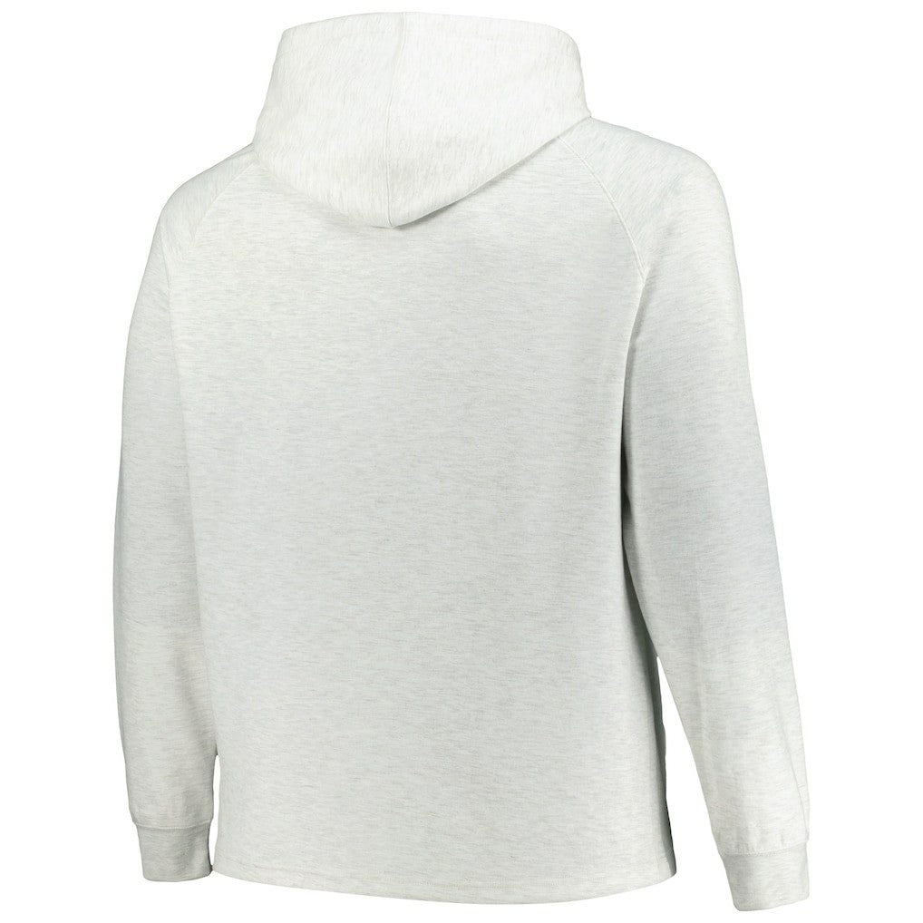Chicago Bulls Big & Tall Raglan Tri-Blend Pullover Hoodie Ash