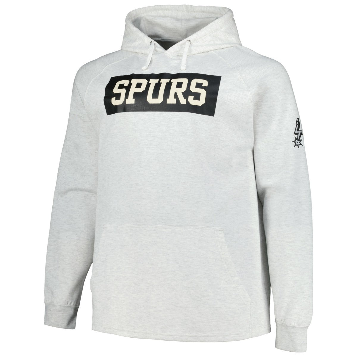 San Antonio Spurs Big & Tall Raglan Tri-Blend Pullover Hoodie Ash