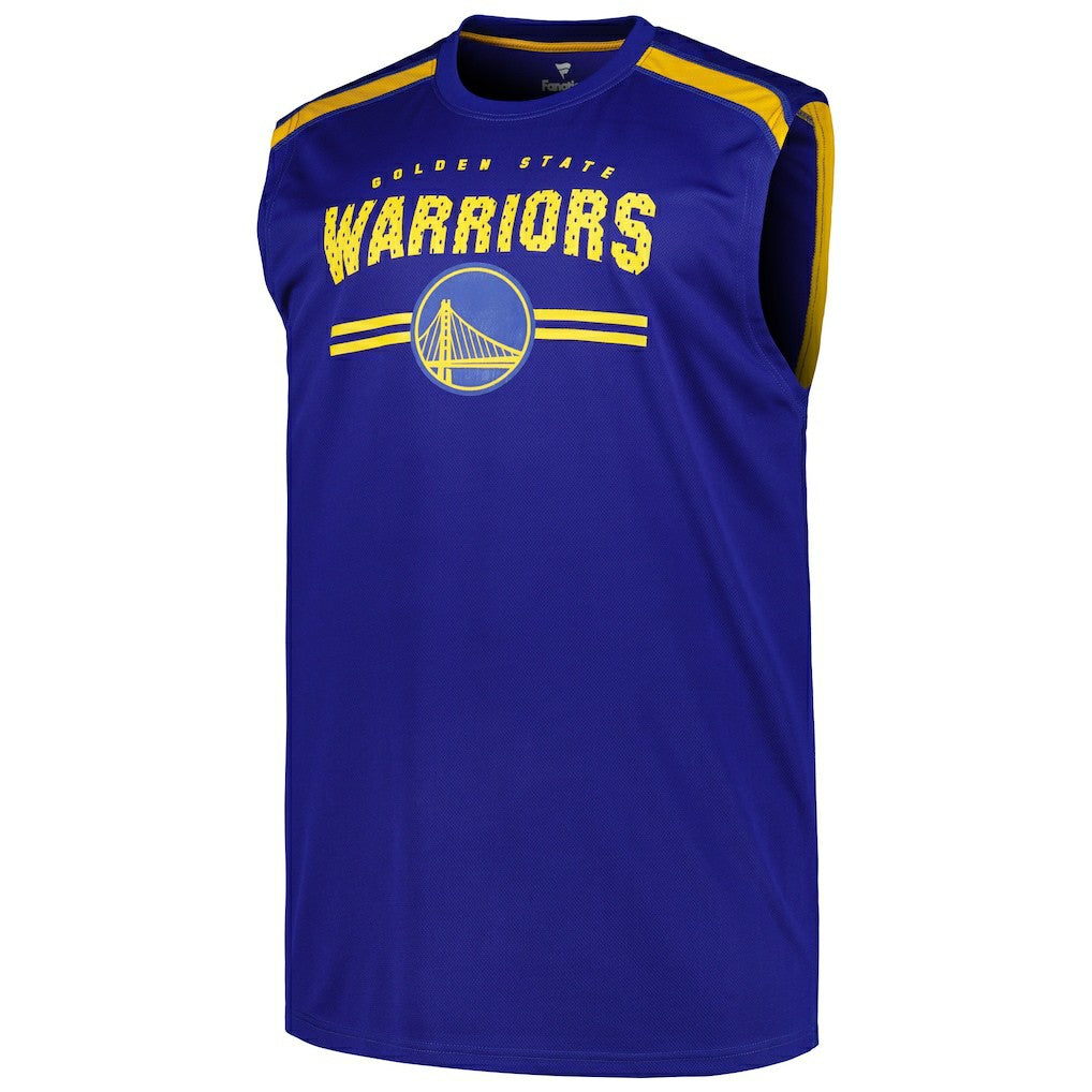 Golden State Warriors Big & Tall Birdseye Muscle Tank Top Royal