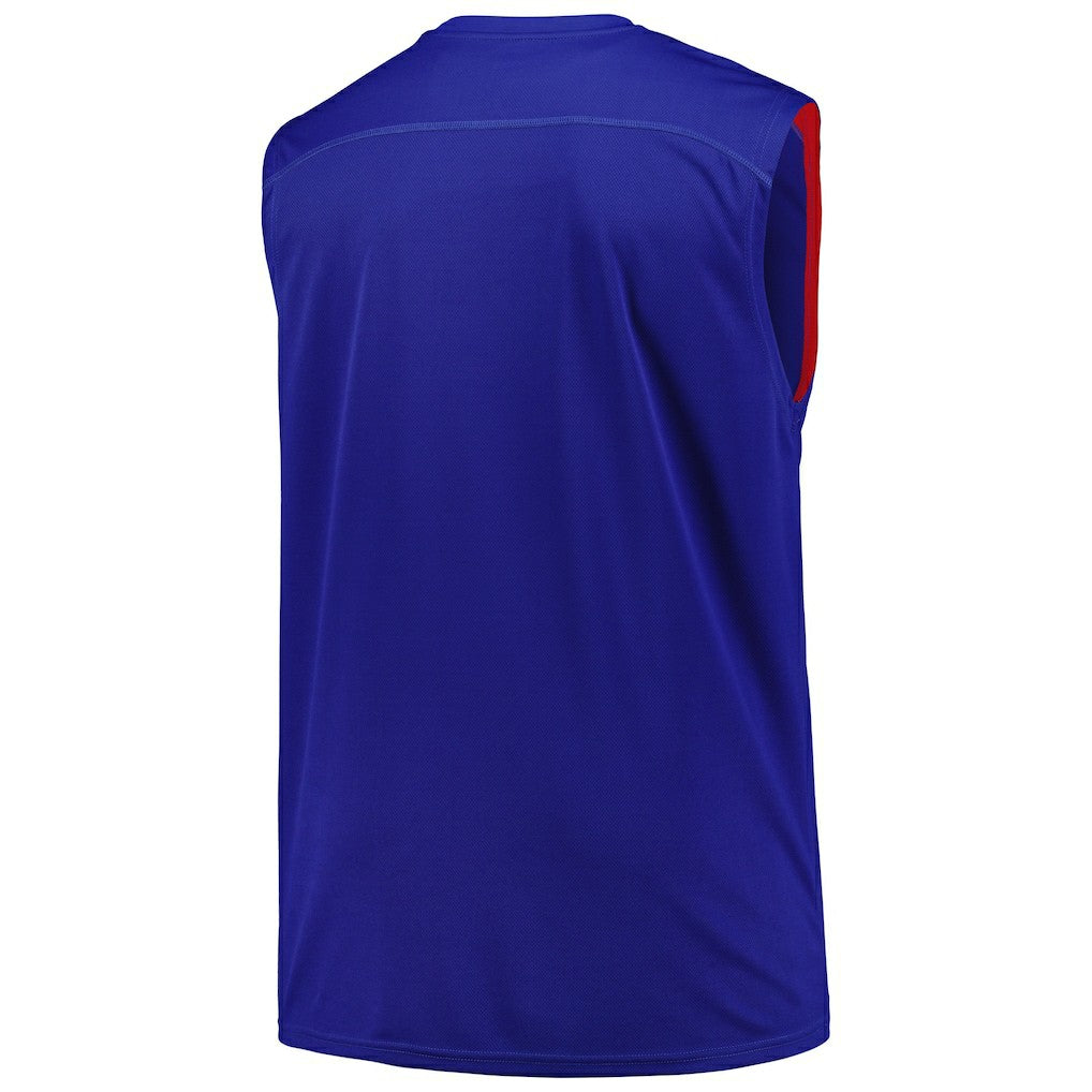 Philadelphia 76ers Big & Tall Birdseye Muscle Tank Top Royal