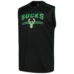 Milwaukee Bucks Big & Tall Birdseye Muscle Tank Top Black