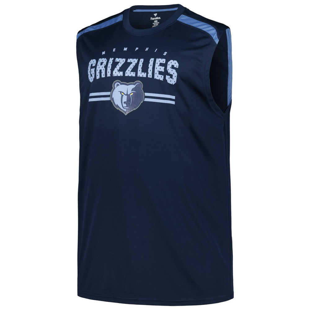 Memphis Grizzlies Big & Tall Birdseye Muscle Tank Top Navy
