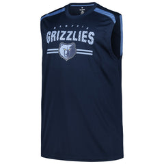 Memphis Grizzlies Big & Tall Birdseye Muscle Tank Top Navy