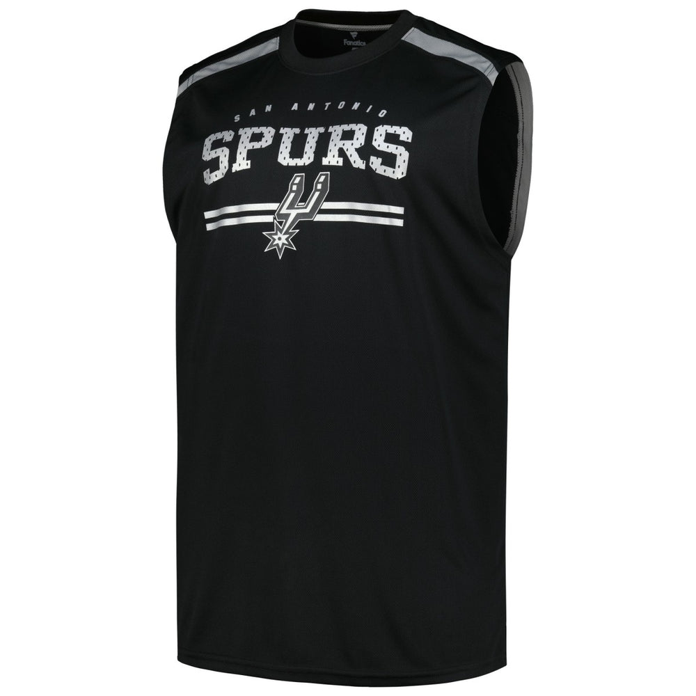 San Antonio Spurs Big & Tall Birdseye Muscle Tank Top Black