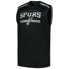 San Antonio Spurs Big & Tall Birdseye Muscle Tank Top Black