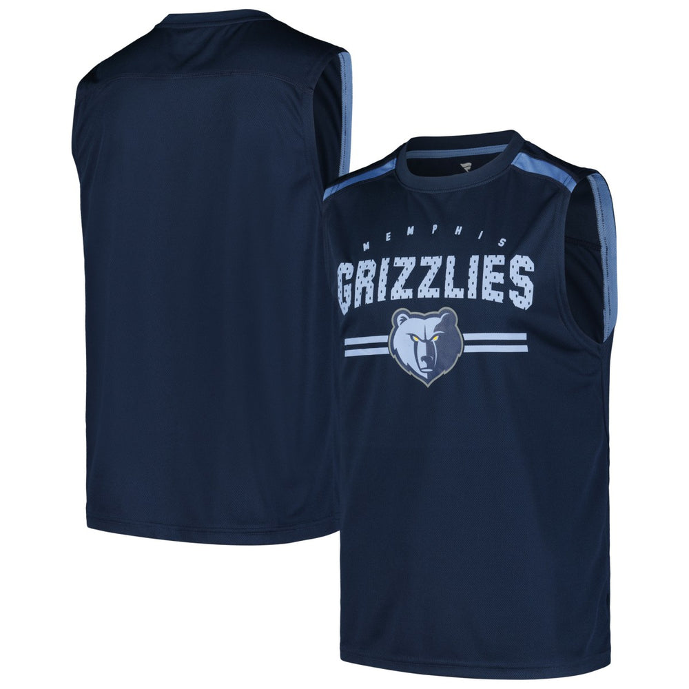 Memphis Grizzlies Birdseye Muscle Tank Top Navy