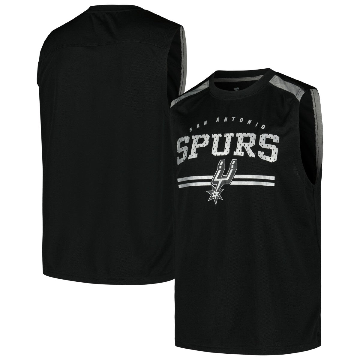 San Antonio Spurs Birdseye Muscle Tank Top Black