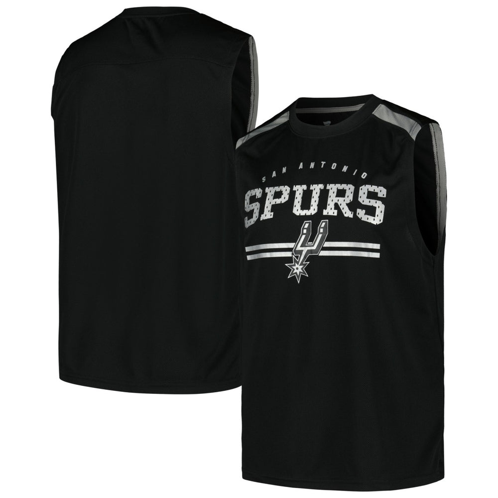 San Antonio Spurs Birdseye Muscle Tank Top Black