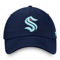 NHL Seattle Kraken Fanatics Core Primary Logo Adjustable Hat - Deep Sea Blue