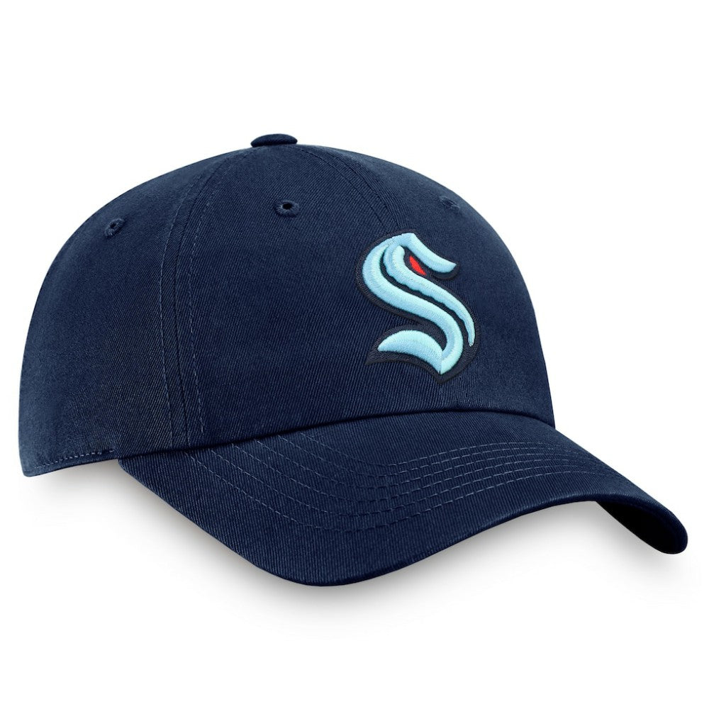 NHL Seattle Kraken Fanatics Core Primary Logo Adjustable Hat - Deep Sea Blue
