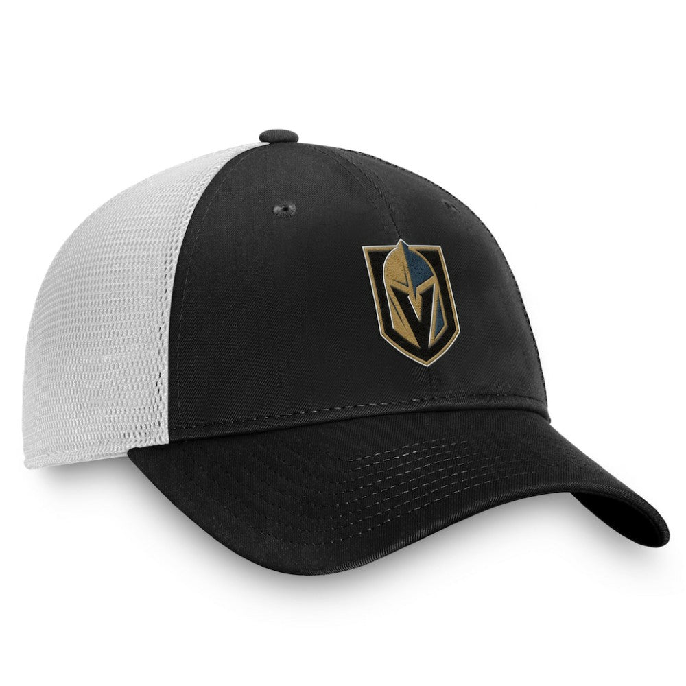 NHL Vegas Golden Knights Fanatics Core Primary Logo Trucker Adjustable Hat - Charcoal/White
