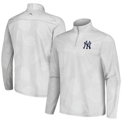 New York Yankees Tommy Bahama Delray Frond IslandZone Half-Zip Jacket - Gray Jackets