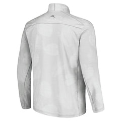 Chicago Cubs Tommy Bahama Delray Frond IslandZone Half-Zip Jacket - Gray Jackets