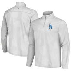 Los Angeles Dodgers Tommy Bahama Delray Frond IslandZone Half-Zip Jacket - Gray Jackets