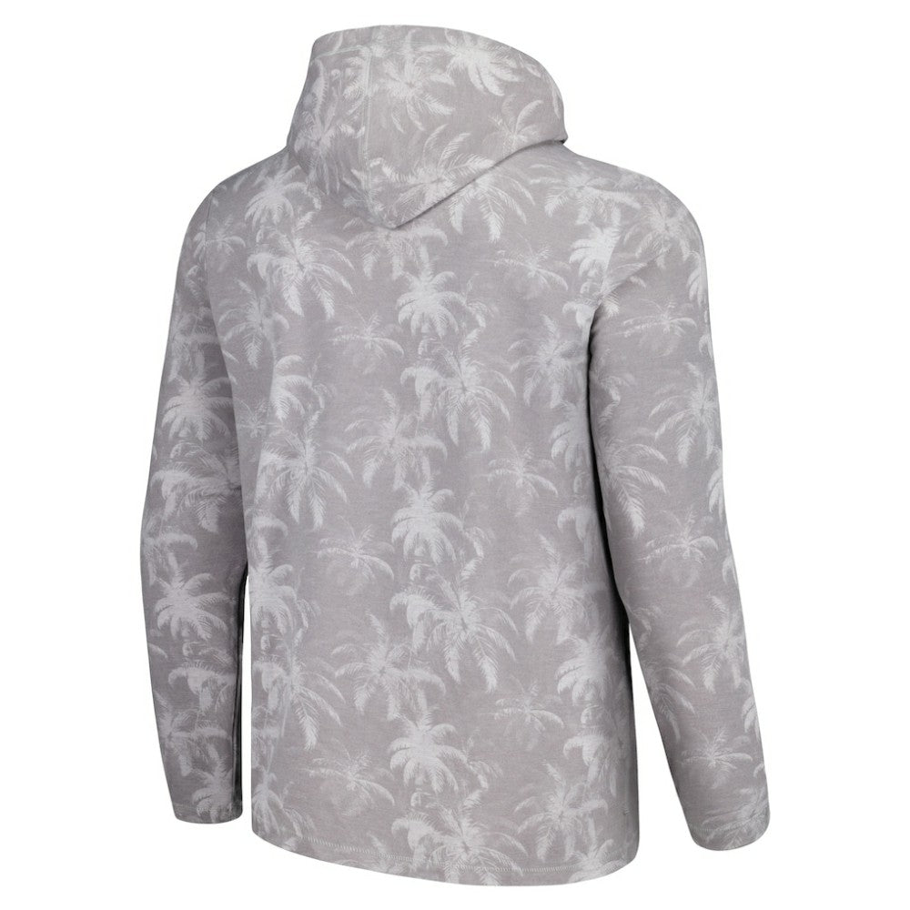 Texas Rangers Tommy Bahama Palm Frenzy Hoodie Long Sleeve T-Shirt - Gray Hoodies