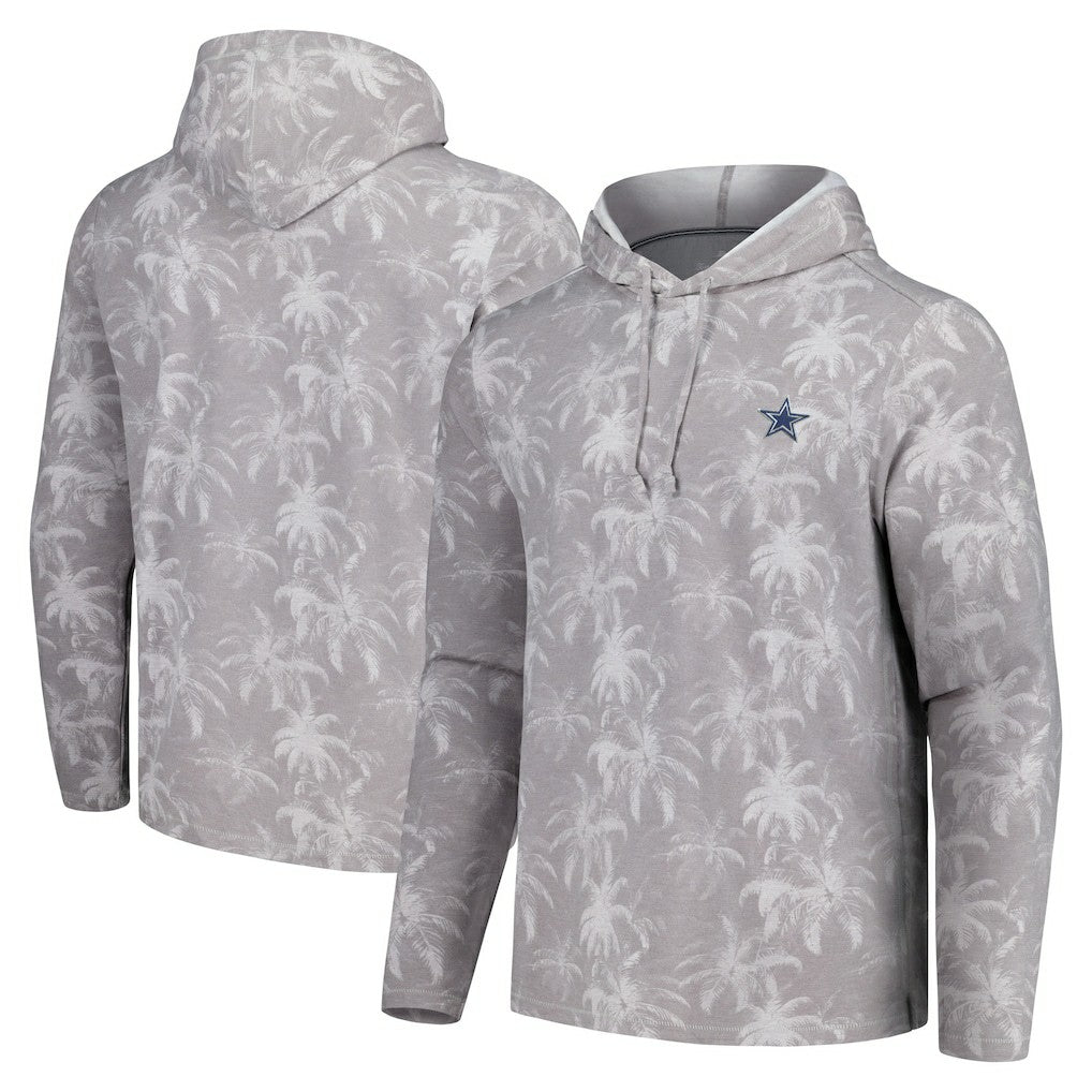 Dallas Cowboys Palm Frenzy Hoodie Long Sleeve T-Shirt Gray