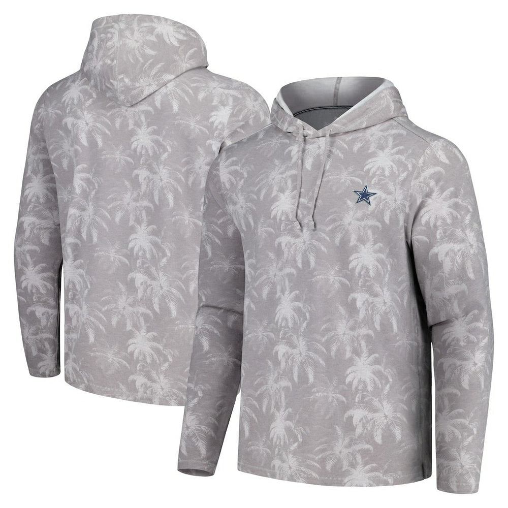 Dallas Cowboys Palm Frenzy Hoodie Long Sleeve T-Shirt Gray