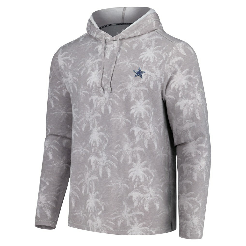 Dallas Cowboys Palm Frenzy Hoodie Long Sleeve T-Shirt Gray