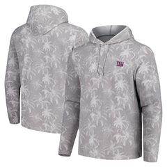 New York Giants Palm Frenzy Hoodie Long Sleeve T-Shirt Gray