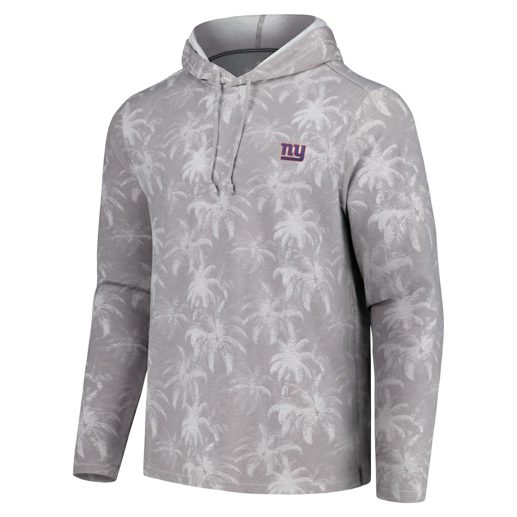New York Giants Palm Frenzy Hoodie Long Sleeve T-Shirt Gray
