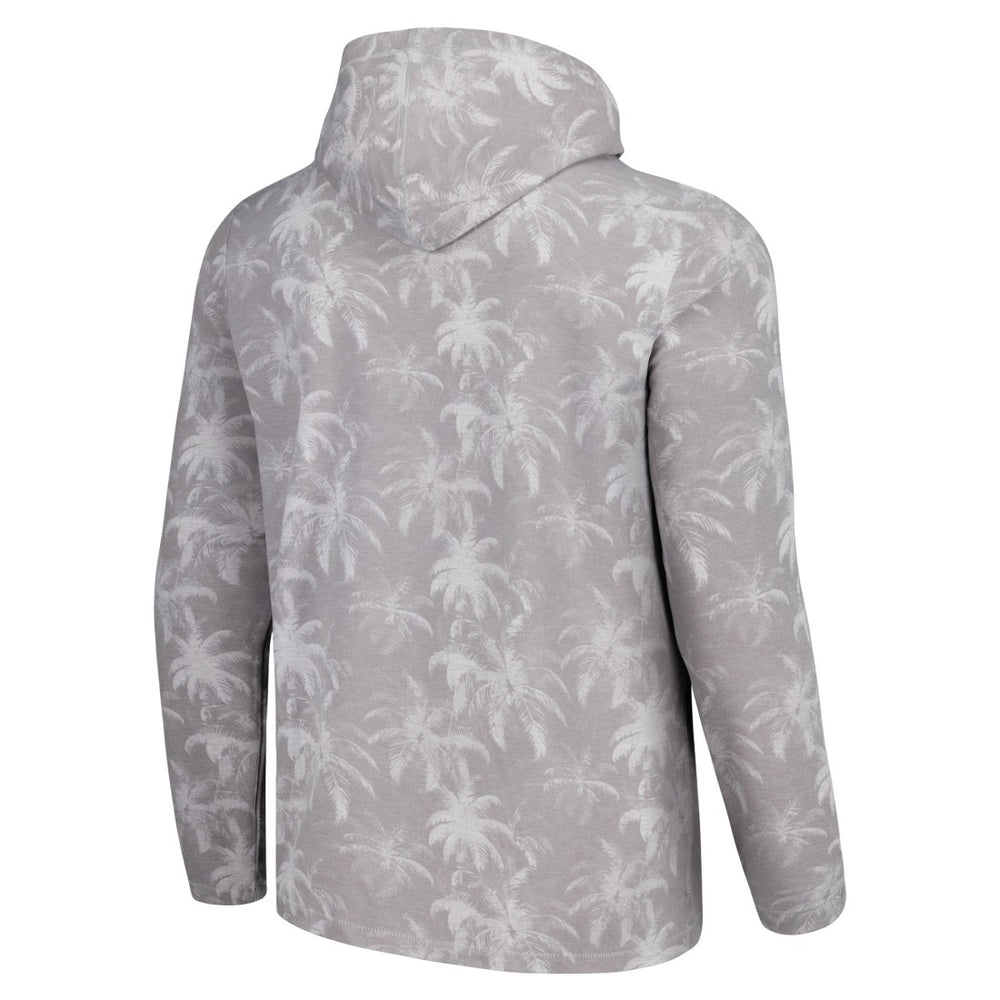 Detroit Lions Palm Frenzy Hoodie Long Sleeve T-Shirt Gray