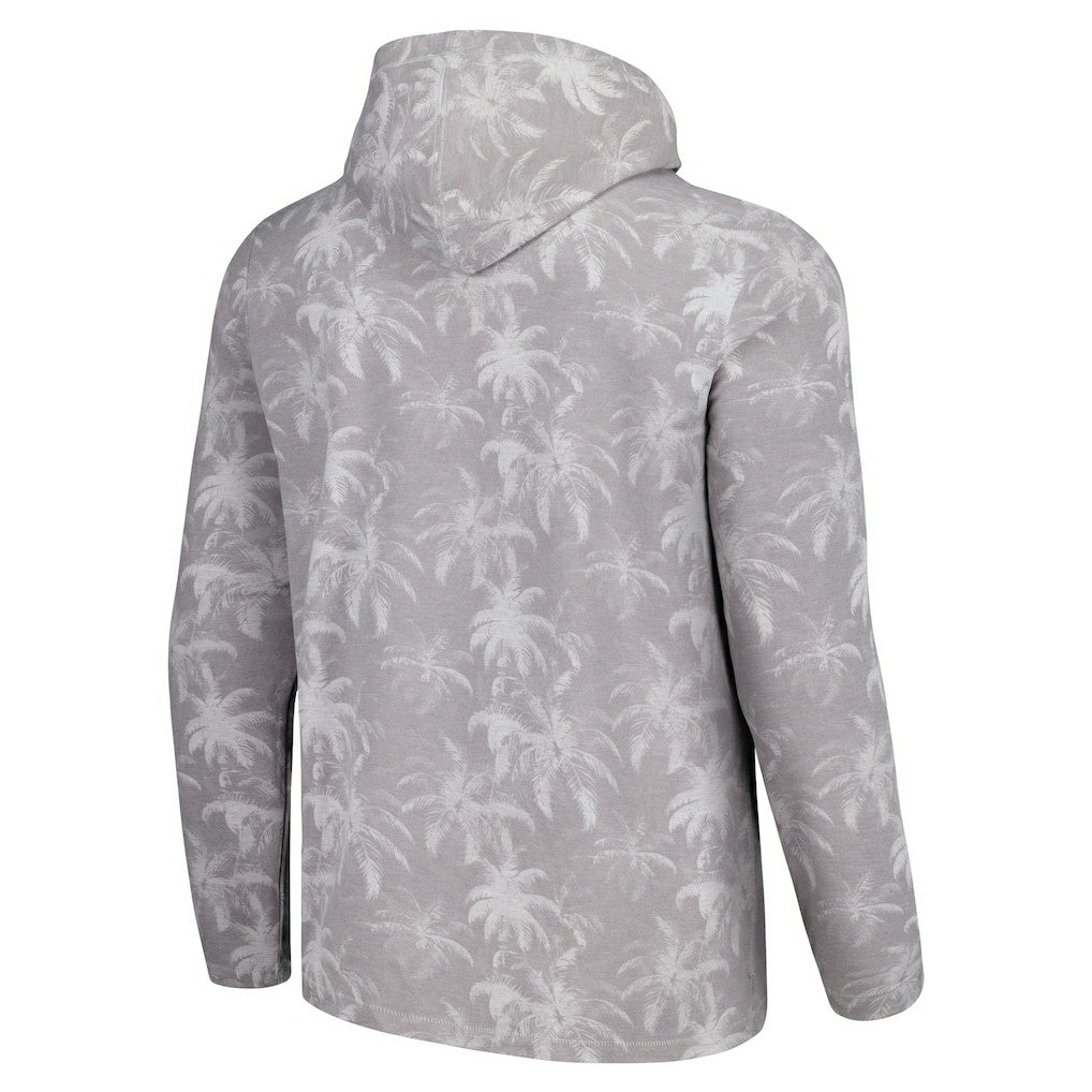 Miami Dolphins Palm Frenzy Hoodie Long Sleeve T-Shirt Gray