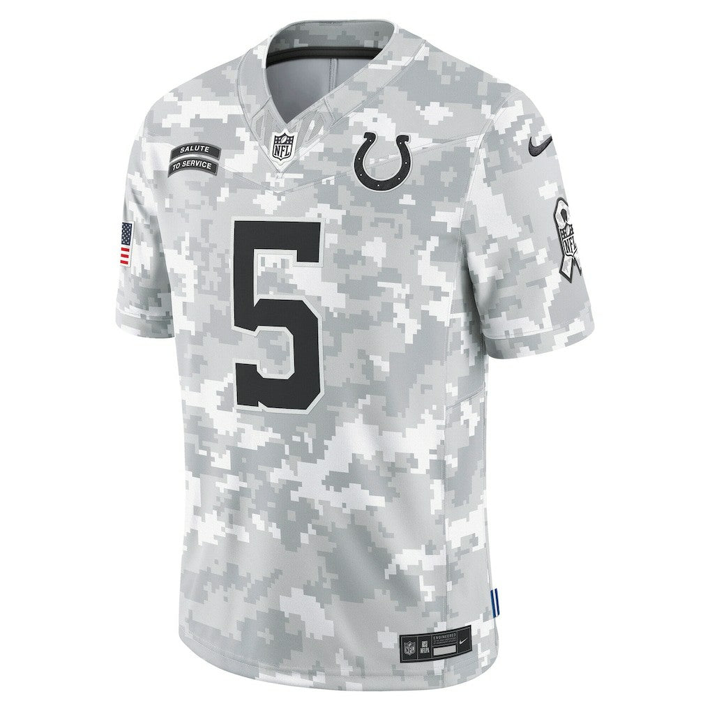 Anthony Richardson Indianapolis Colts 2024 Salute to Service Limited Jersey Arctic Camo