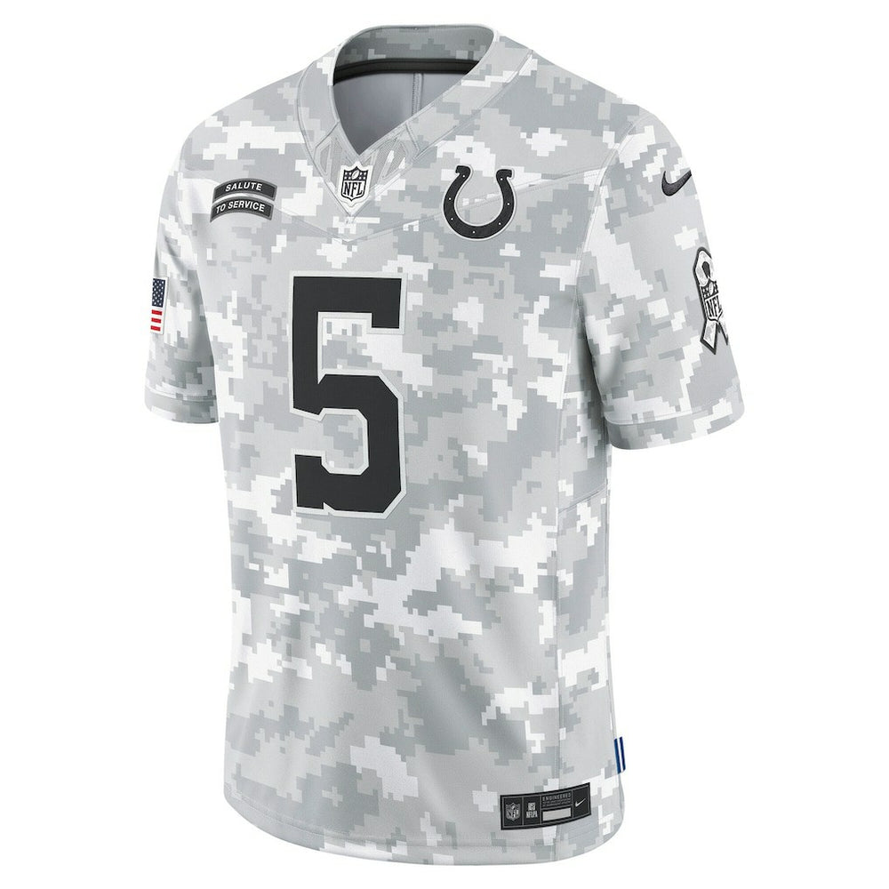 Anthony Richardson Indianapolis Colts 2024 Salute to Service Limited Jersey Arctic Camo
