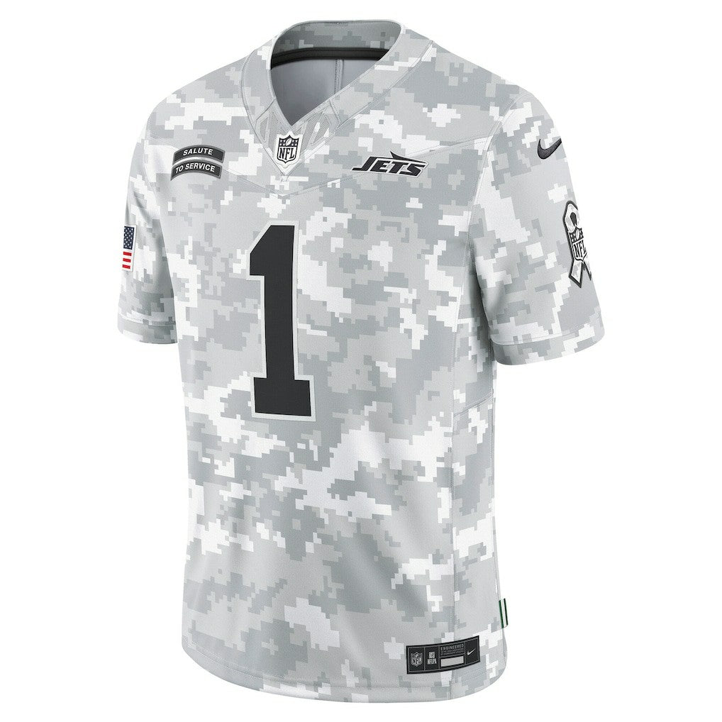 Sauce Gardner New York Jets 2024 Salute to Service Limited Jersey Arctic Camo
