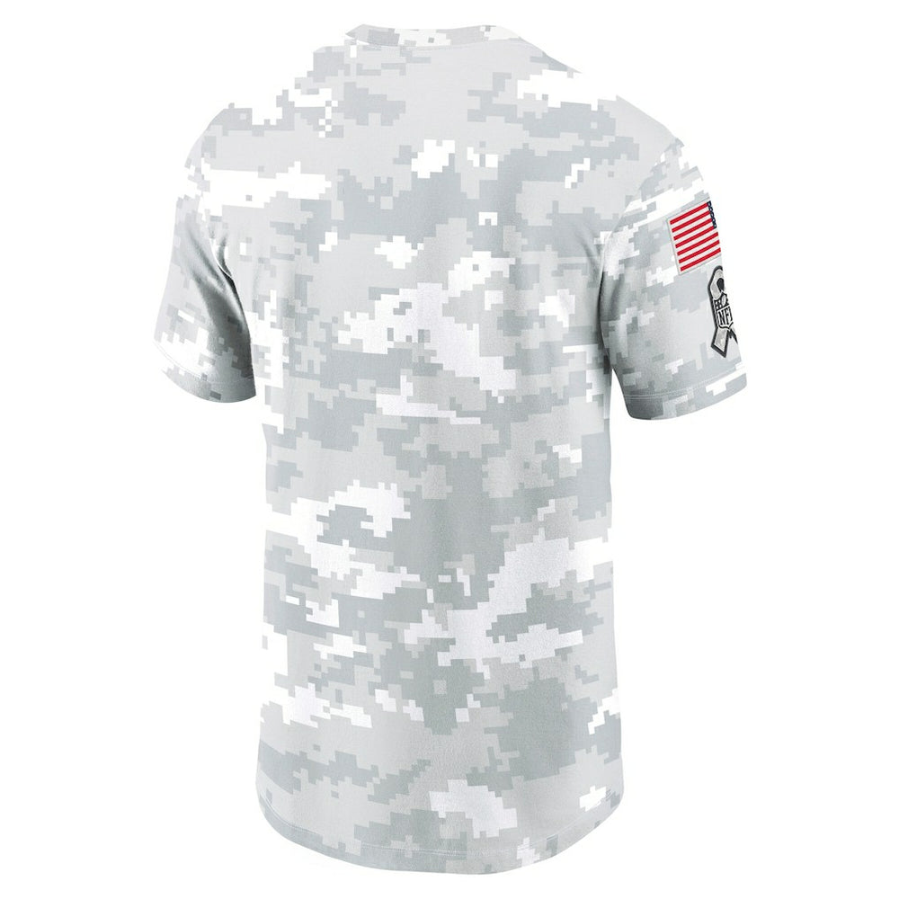 Las Vegas Raiders 2024 Salute To Service Performance T-Shirt Arctic Camo