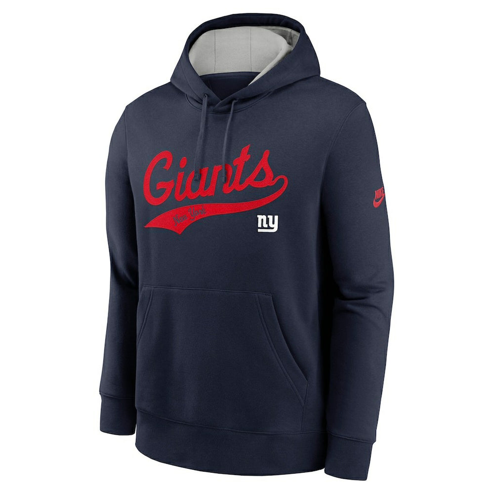 New York Giants Rewind Club Logo Pullover Hoodie Navy