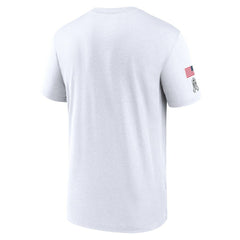 Cleveland Browns 2024 Salute To Service Legend Performance T-Shirt White
