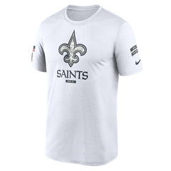 New Orleans Saints 2024 Salute To Service Legend Performance T-Shirt White