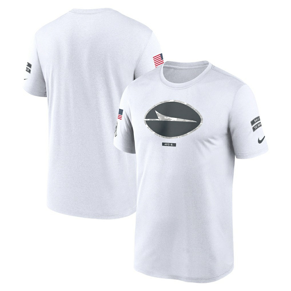 New York Jets 2024 Salute To Service Legend Performance T-Shirt White