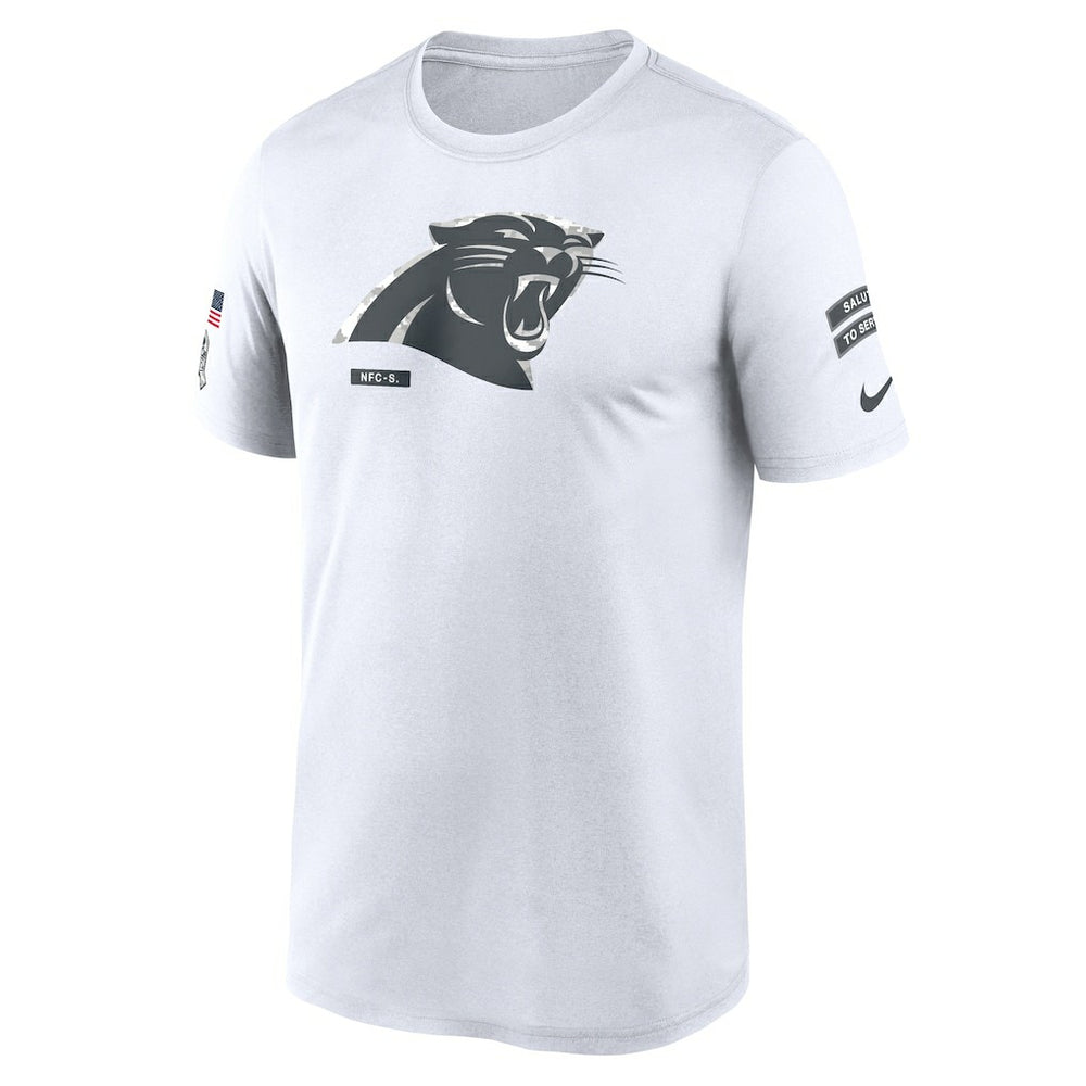 Carolina Panthers 2024 Salute To Service Legend Performance T-Shirt White