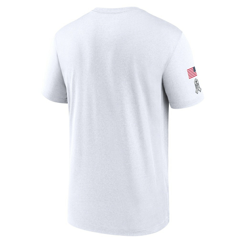 Carolina Panthers 2024 Salute To Service Legend Performance T-Shirt White