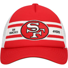 San Francisco 49ers Youth Stripe Trucker Adjustable Hat Scarlet