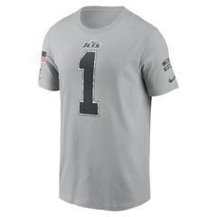Ahmad Sauce Gardner New York Jets 2024 Salute To Service Name & Number T-Shirt Gray