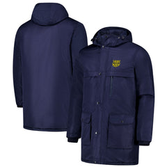 Barcelona Winter Field Park Full-Zip Hoodie Jacket Navy