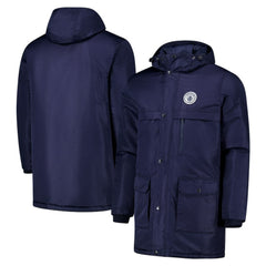 Manchester City Winter Field Park Full-Zip Hoodie Jacket Navy