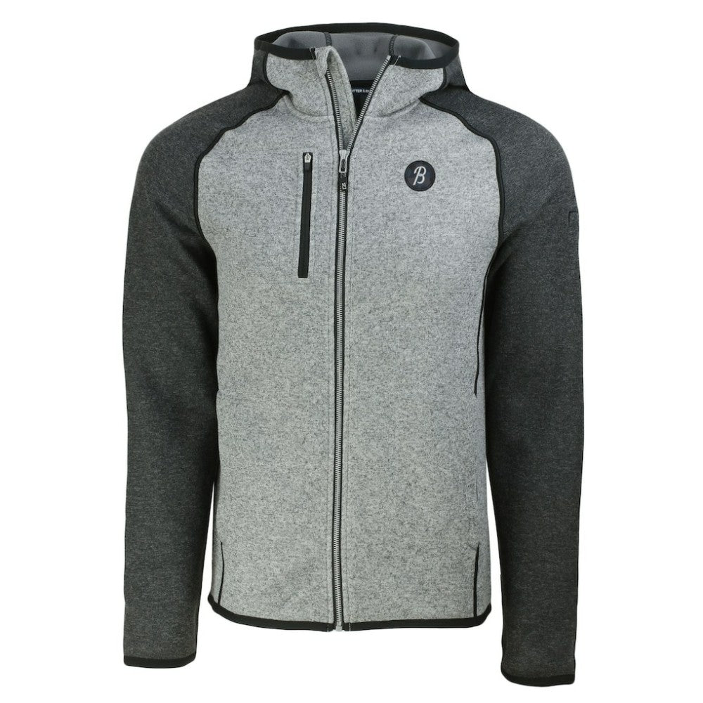 Baltimore Orioles Cutter & Buck City Connect Mainsail Full-Zip Hoodie - Heather Gray/Heather Charcoal Hoodies