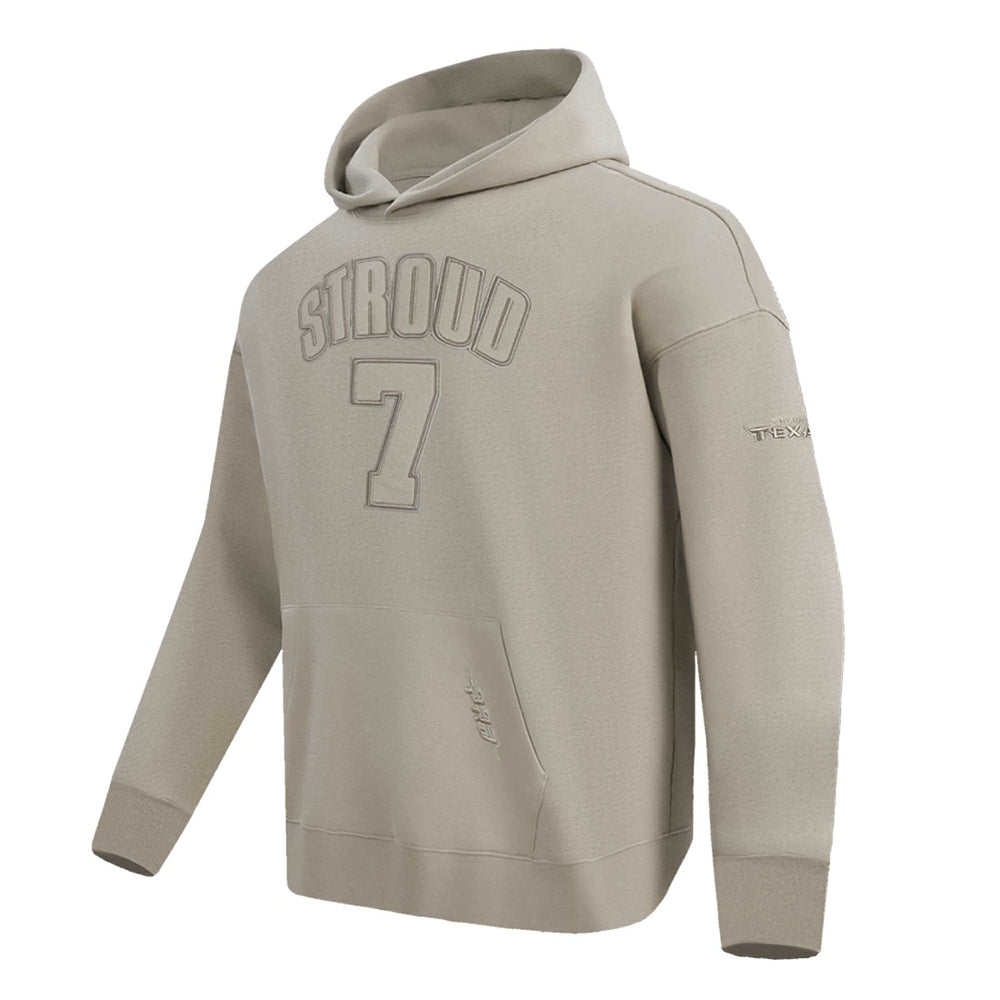 C.J. Stroud Houston Texans Pro Standard Player Name & Number Pullover Hoodie Tan